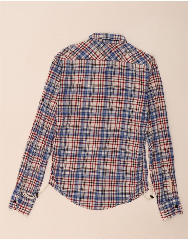 Camisa masculina Zara pequena xadrez multicolorida