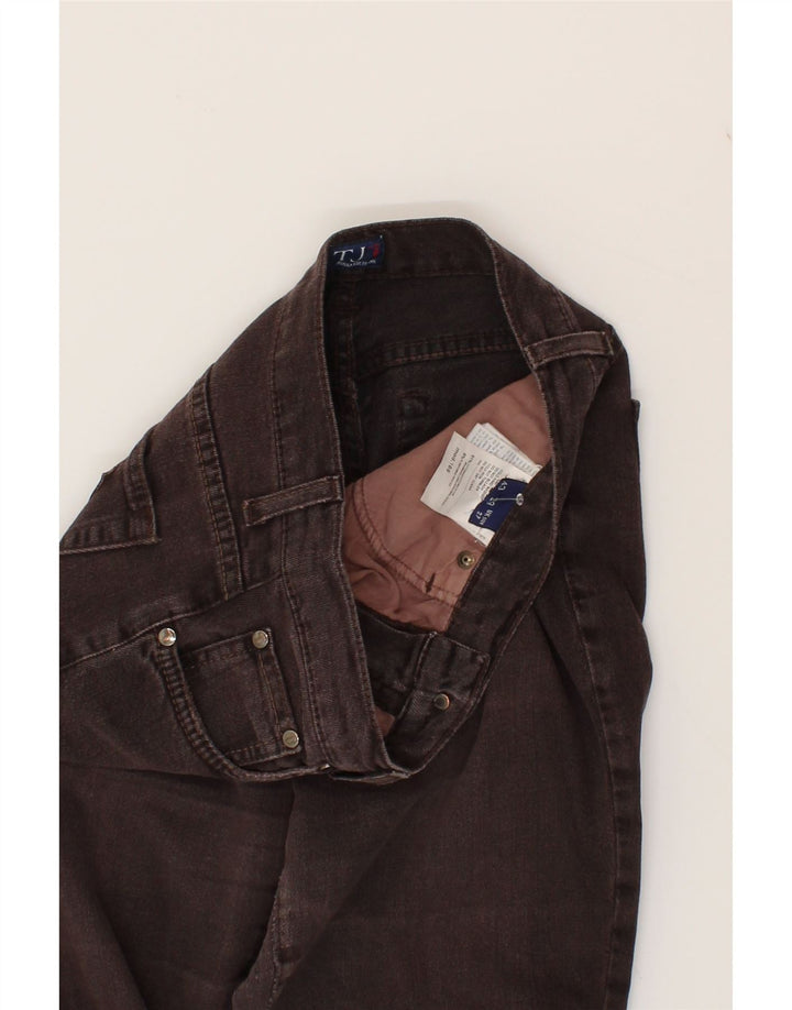 TRUSSARDI Womens Straight Jeans W27 L30 Brown Cotton Vintage Trussardi and Second-Hand Trussardi from Messina Hembry 