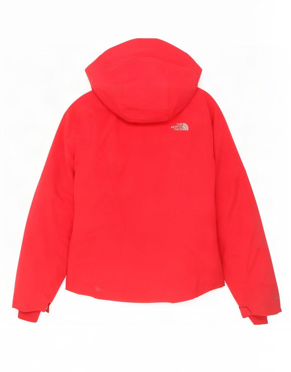 Jaqueta de chuva feminina com capuz The North Face UK 14 nylon vermelho médio