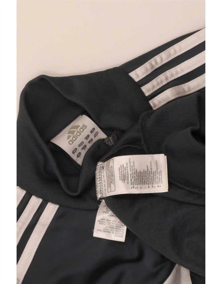 Jaqueta Adidas Meninos Treino Top 11-12 Anos Cinza Colorblock Poliéster