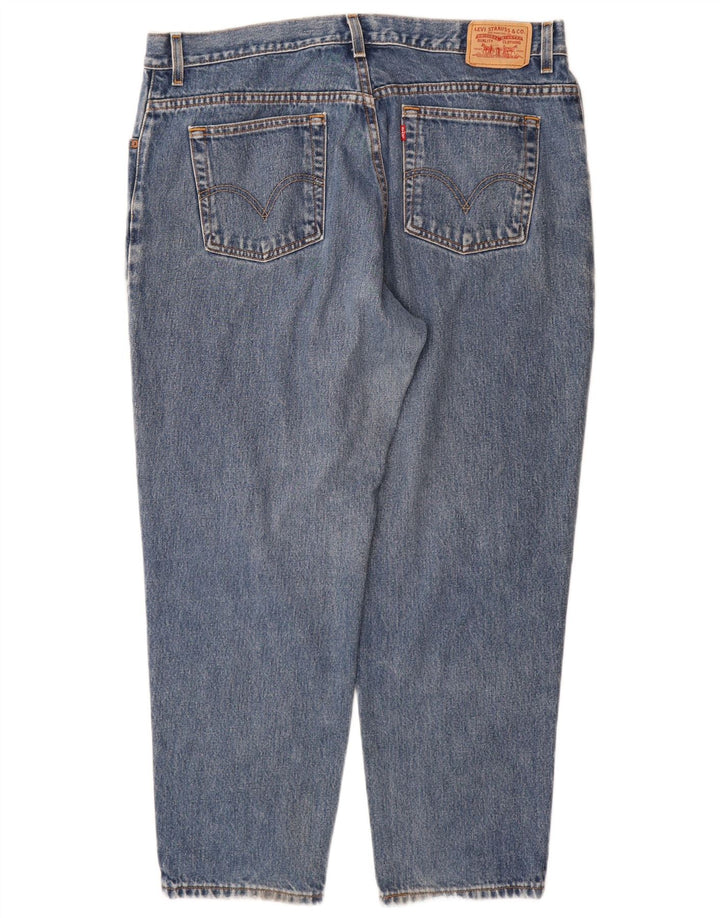 Calça Jeans Levis Feminina 550 Cintura Alta Cônica US 18 2XL W36 L29 Azul