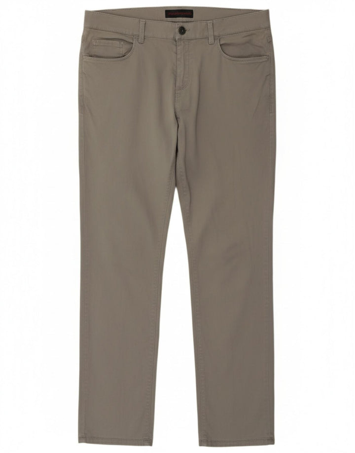 Calça feminina casual slim Trussardi W37 L31 cinza