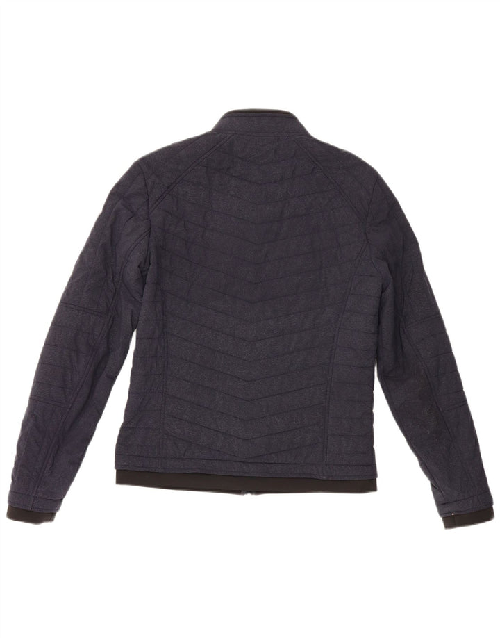 Jaqueta acolchoada masculina Guess UK 36 pequena azul marinho