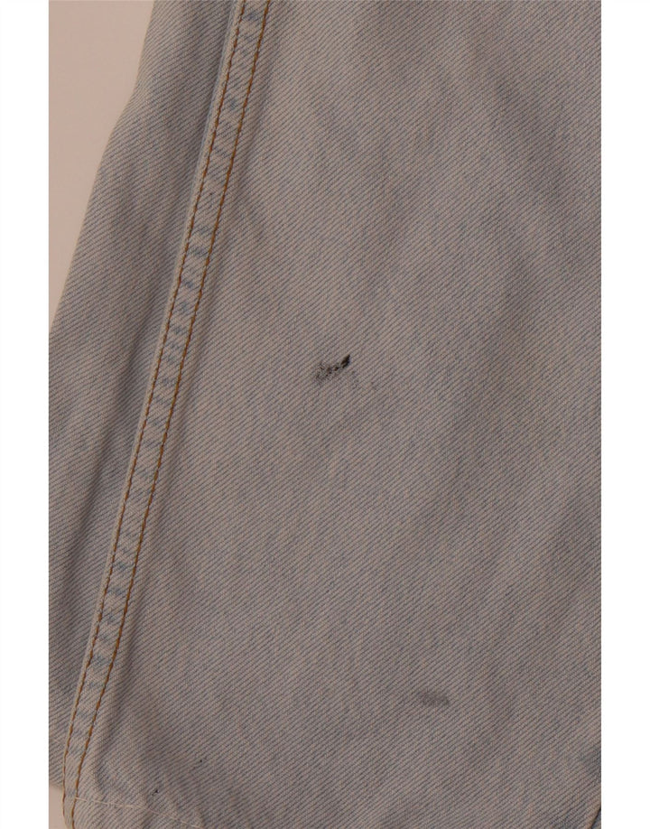 Calça jeans feminina Wrangler de cintura alta cônica W24 L30 azul