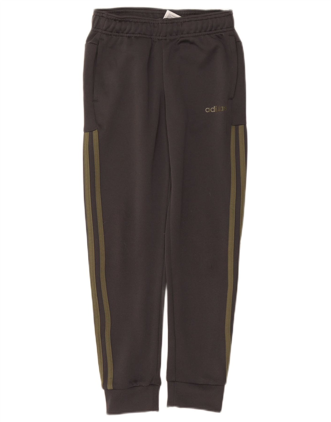 ADIDAS Meninos Calças de Treino Joggers 9-10 Anos Cinza Algodão