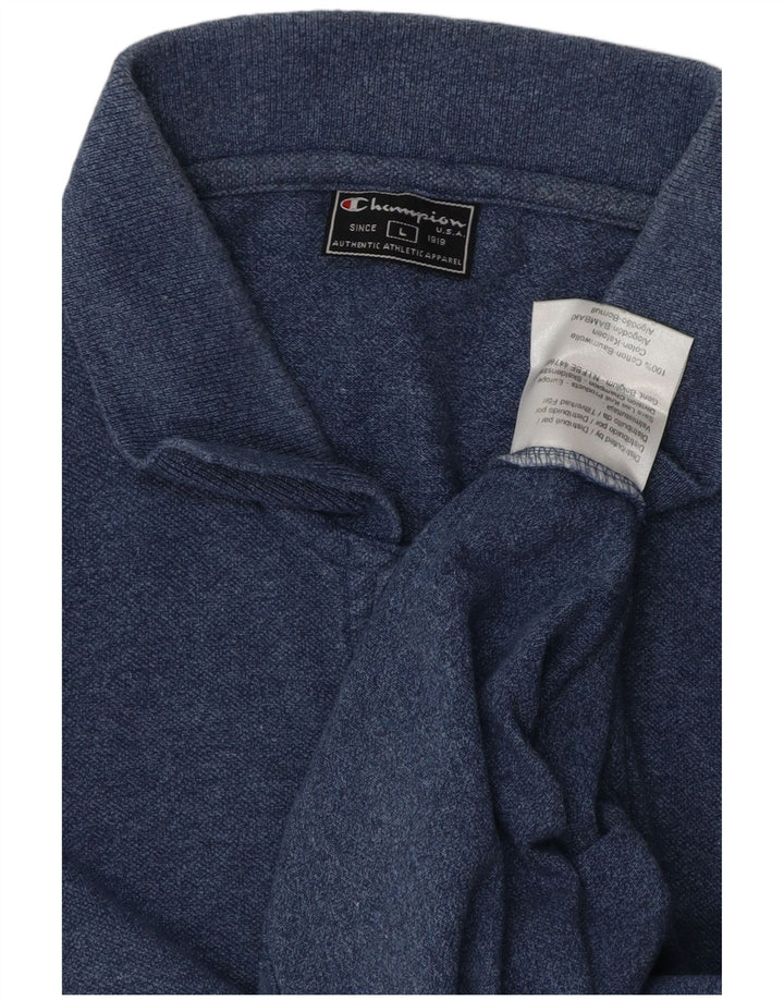Camisa polo masculina Champion grande algodão azul marinho
