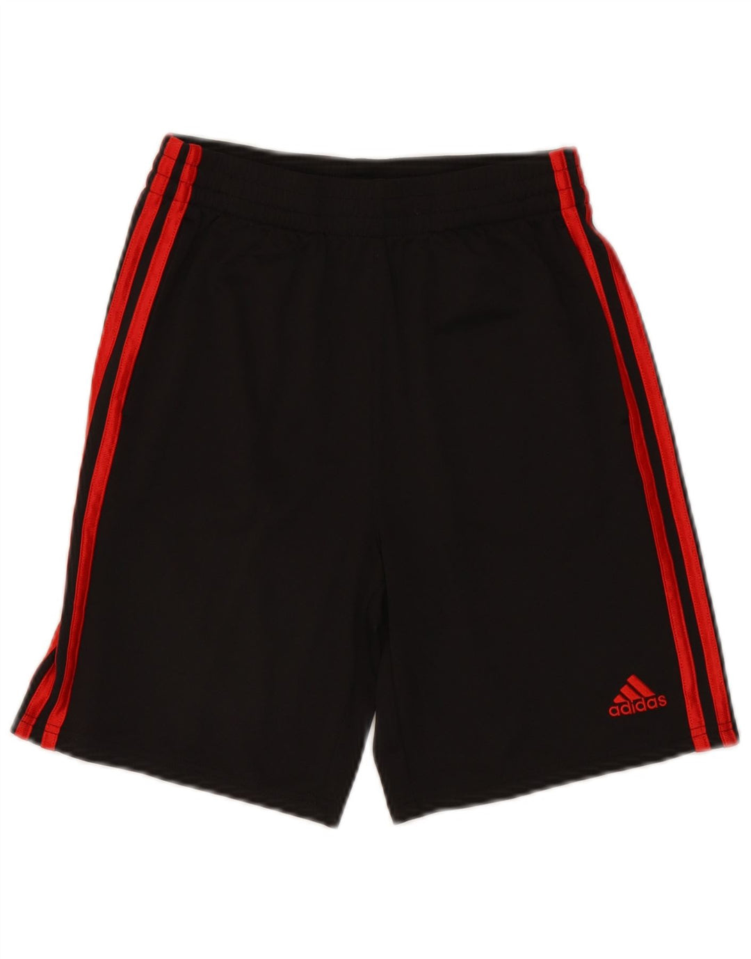 Shorts esportivos masculinos Adidas 14-15 anos grande poliéster preto