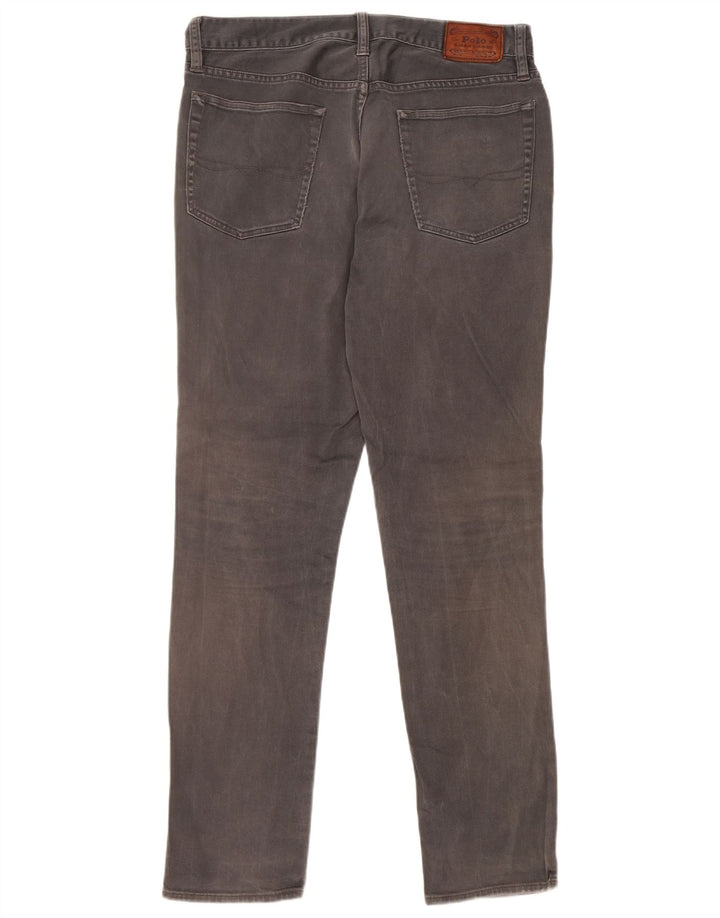 Ralph Lauren Masculino Slim Jeans W32 L32 Cinza Algodão