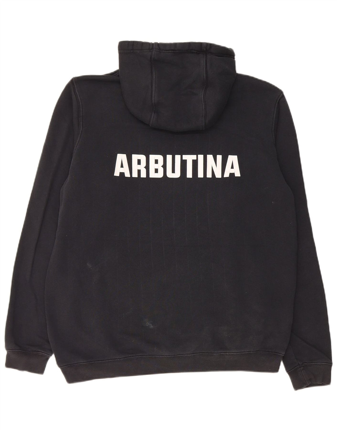Nike masculino gráfico moletom com capuz médio algodão preto