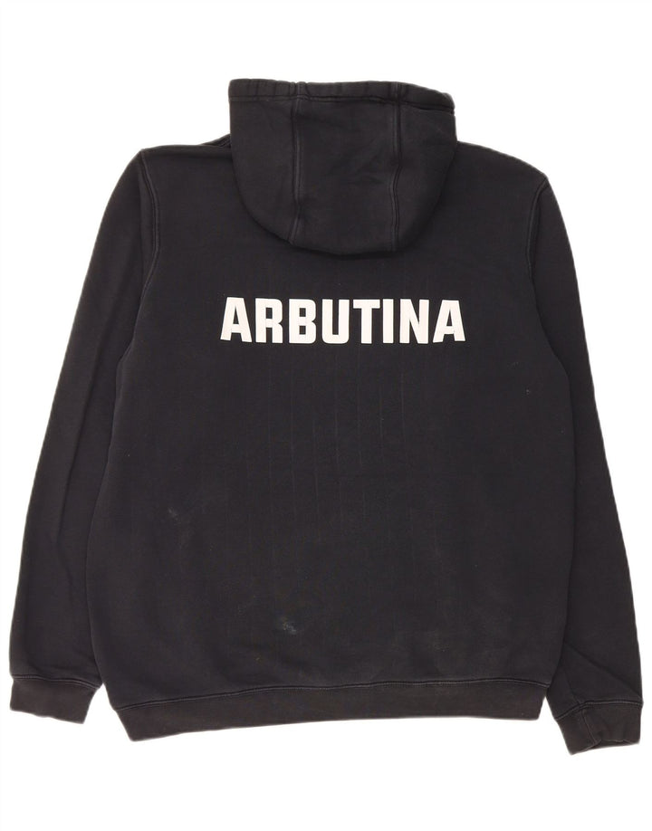 Nike masculino gráfico moletom com capuz médio algodão preto