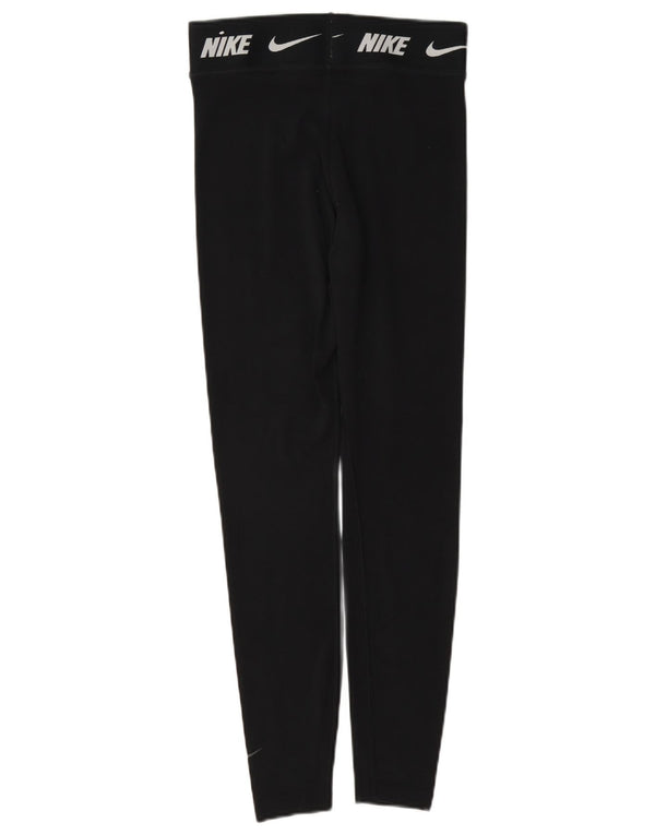 Leggings Nike Graphic Slim Fit Feminina UK 6 XS Algodão Preto