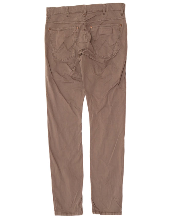Wrangler Mens Larston Slim Calça Casual W32 L34 Algodão Cinza