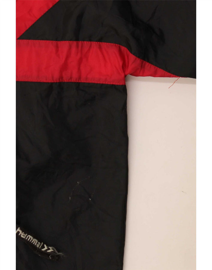 Hummel Mens Pulôver Treino Top Jaqueta Médio Preto Colorblock Esportes