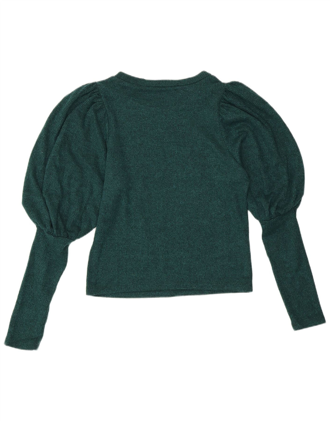 Suéter feminino ZARA com gola canoa Reino Unido 10 pequeno verde