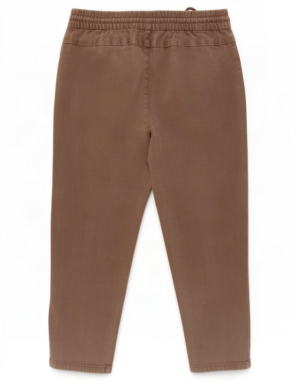 Calça capri masculina Zara Pegged médio W30 L23 algodão marrom