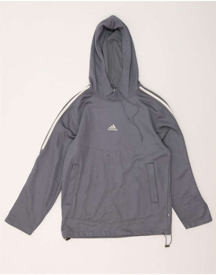 ADIDAS Mens Hoodie Jumper UK 34/36 Pequeno Cinza