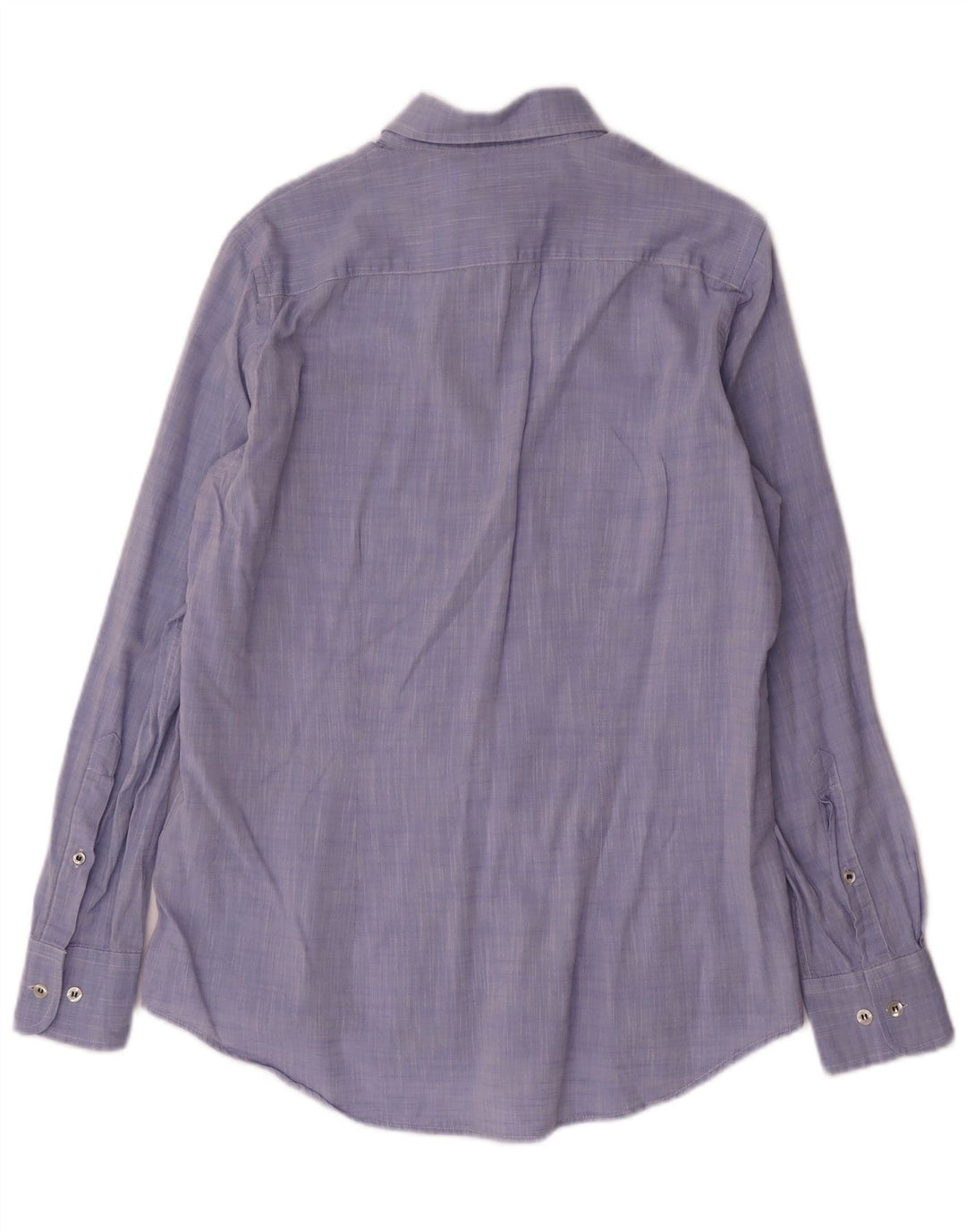 FRED PERRY Camisa masculina slim fit pequena de algodão azul