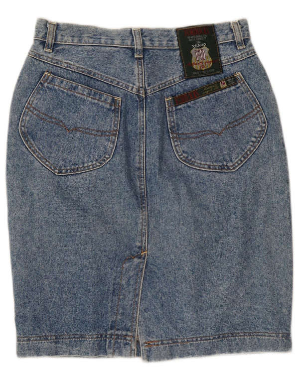Saia jeans feminina Fordocks IT 44 médio W28 azul
