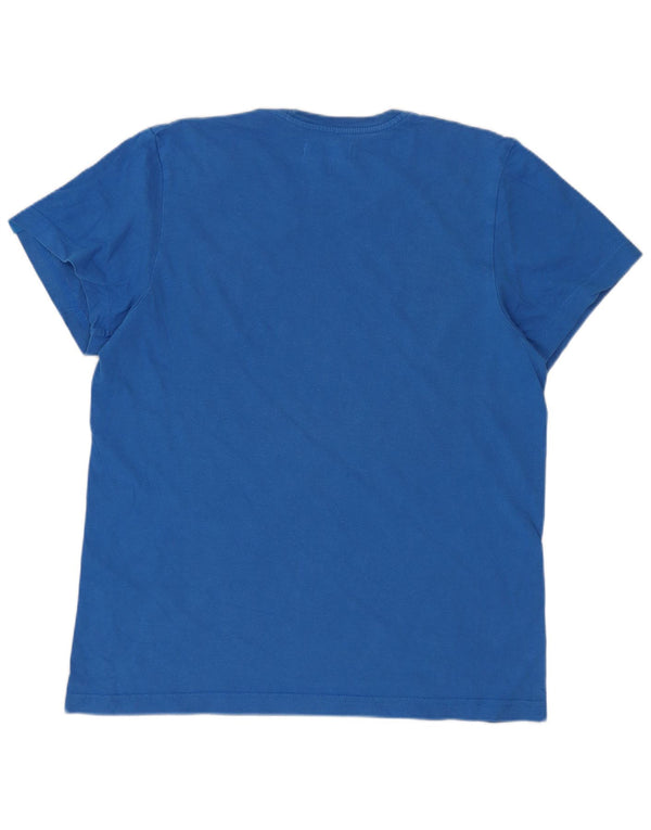 Camiseta Adidas Masculina Graphic Top Pequeno Algodão Azul
