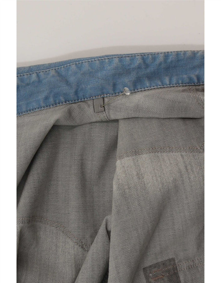 Camisa jeans masculina vintage grande algodão azul
