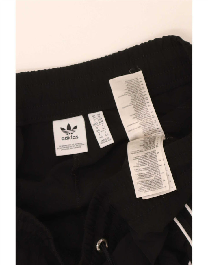 Adidas Womens Crop Tracksuit Calças UK 14 Médio Preto Poliéster