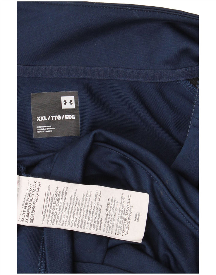 UNDER ARMOUR Jaqueta masculina de agasalho 2XL azul marinho poliéster colorblock