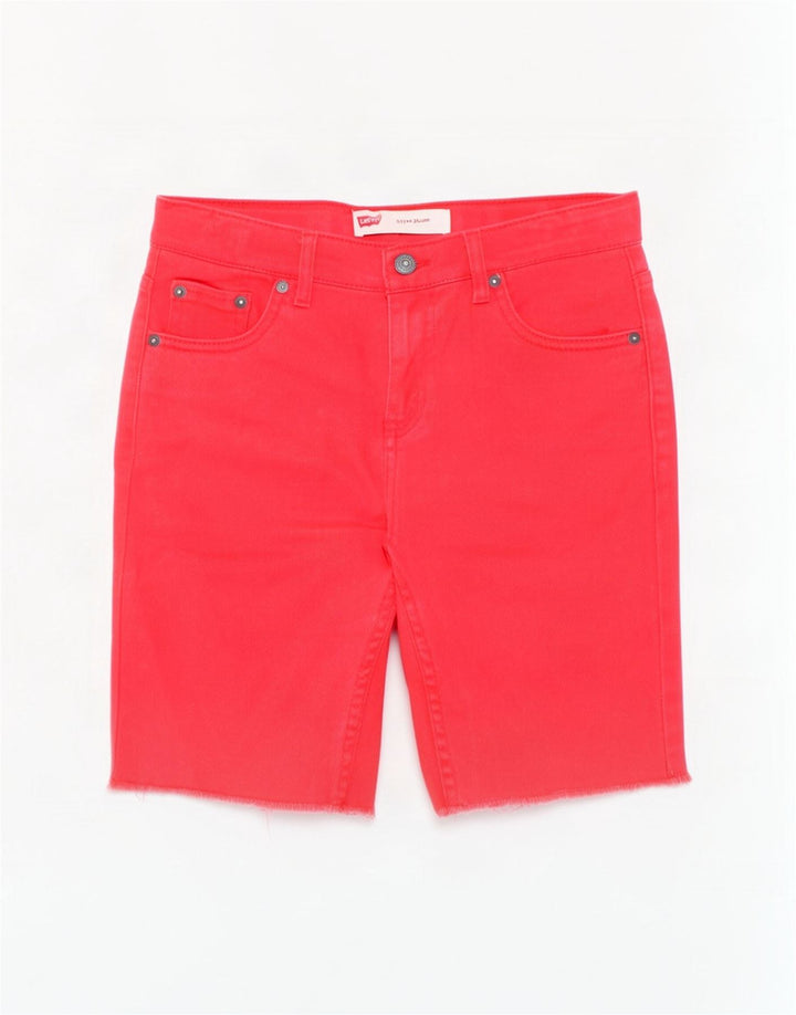 Shorts jeans Levi's Boys 511 13-14 anos W28 algodão vermelho