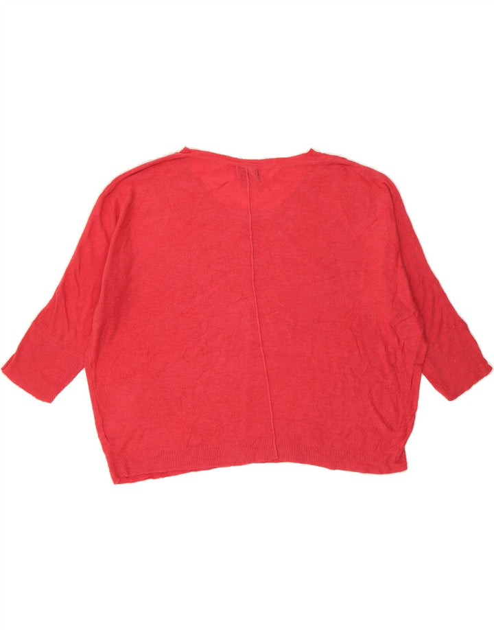 MOSSIMO Womens Oversized Boat Neck Jumper Sweater UK 16 Large Red Vintage Mossimo and Second-Hand Mossimo from Messina Hembry 