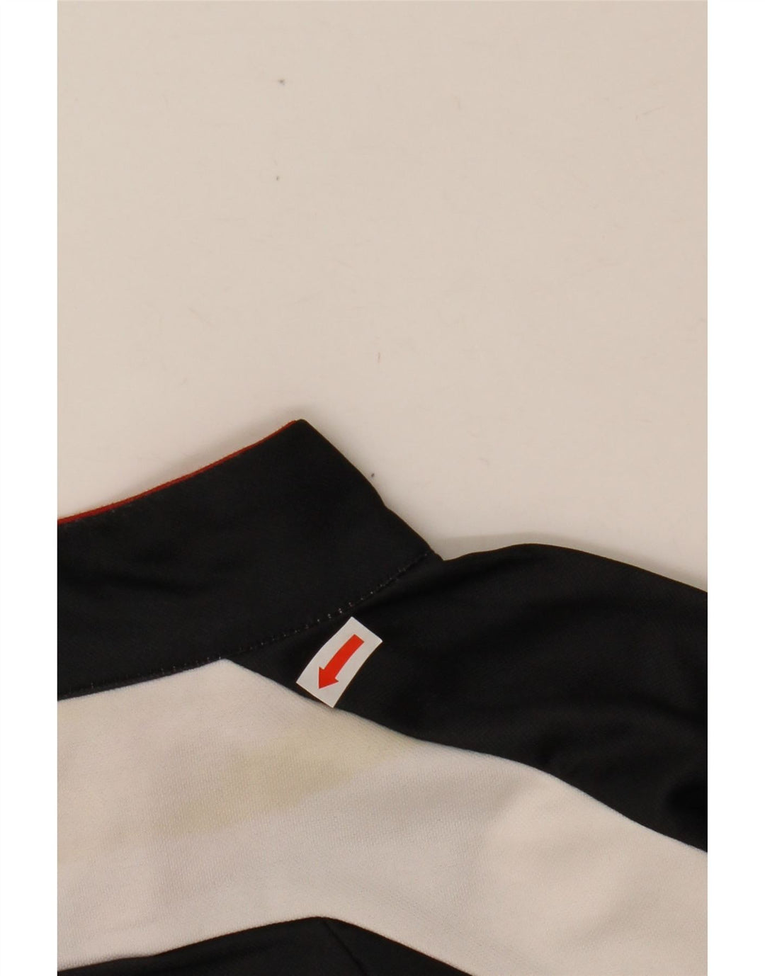 CRANE Mens Zip Neck Pulôver Treino Top IT 52 Grande Preto Geométrico