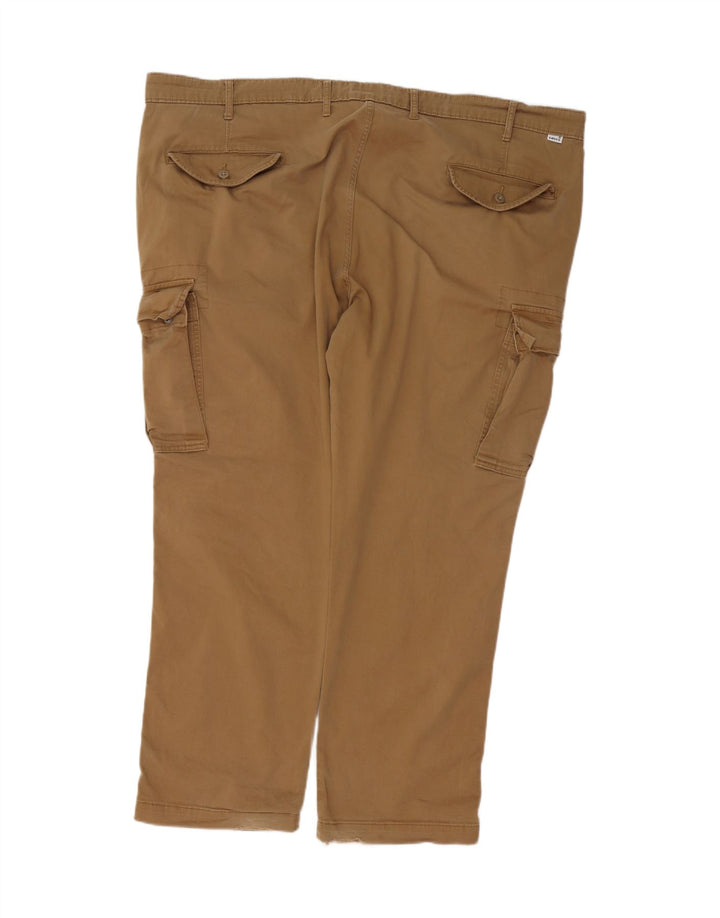 Calça cargo masculina cônica Levi's W48 L32 algodão marrom