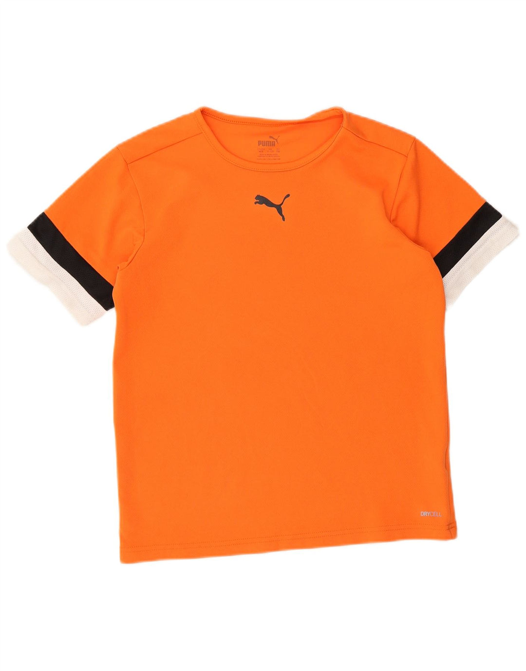 Camiseta Puma Menino 11-12 Anos Laranja Colorblock Poliéster