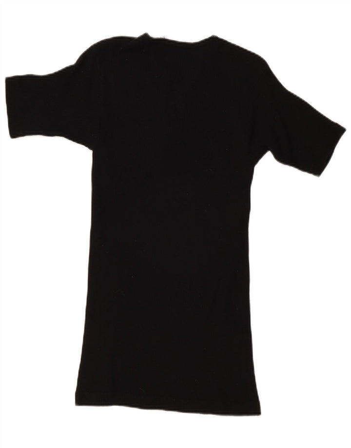 Camiseta feminina Levi's UK 8 pequena algodão preto