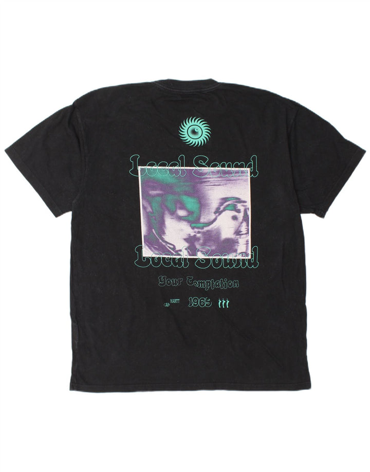 Camiseta gráfica masculina CARHARTT grande algodão preto