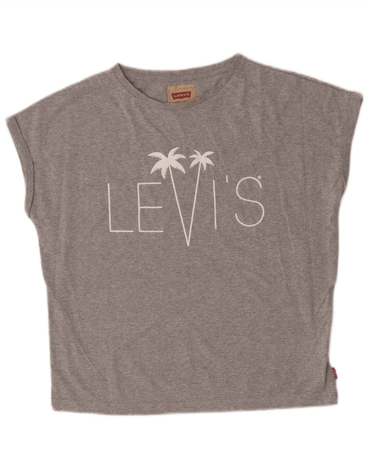 Top Levi's Meninas Graphic T-Shirt 13-14 Anos Cinzento Poliéster