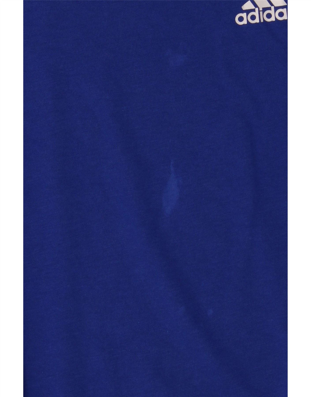 Camiseta Adidas Meninos Top 7-8 Anos Azul Algodão