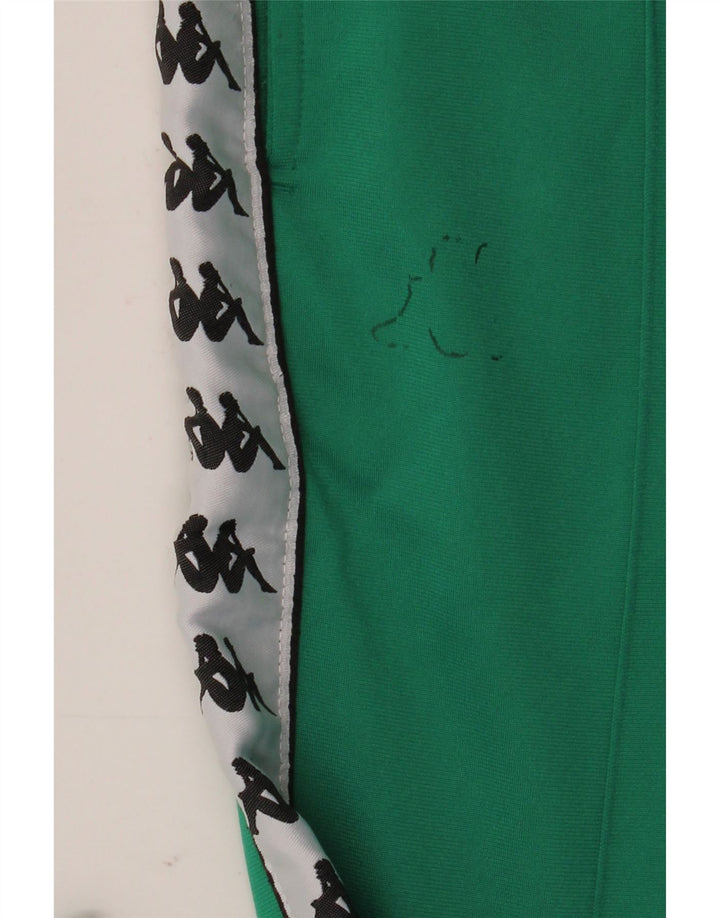 Kappa Mens Graphic Tracksuit Calças Joggers Medium Green Colourblock