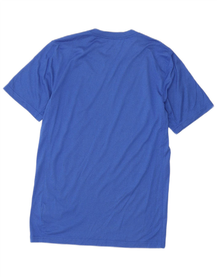 Camiseta masculina Nike Dri Fit Top pequeno azul poliéster