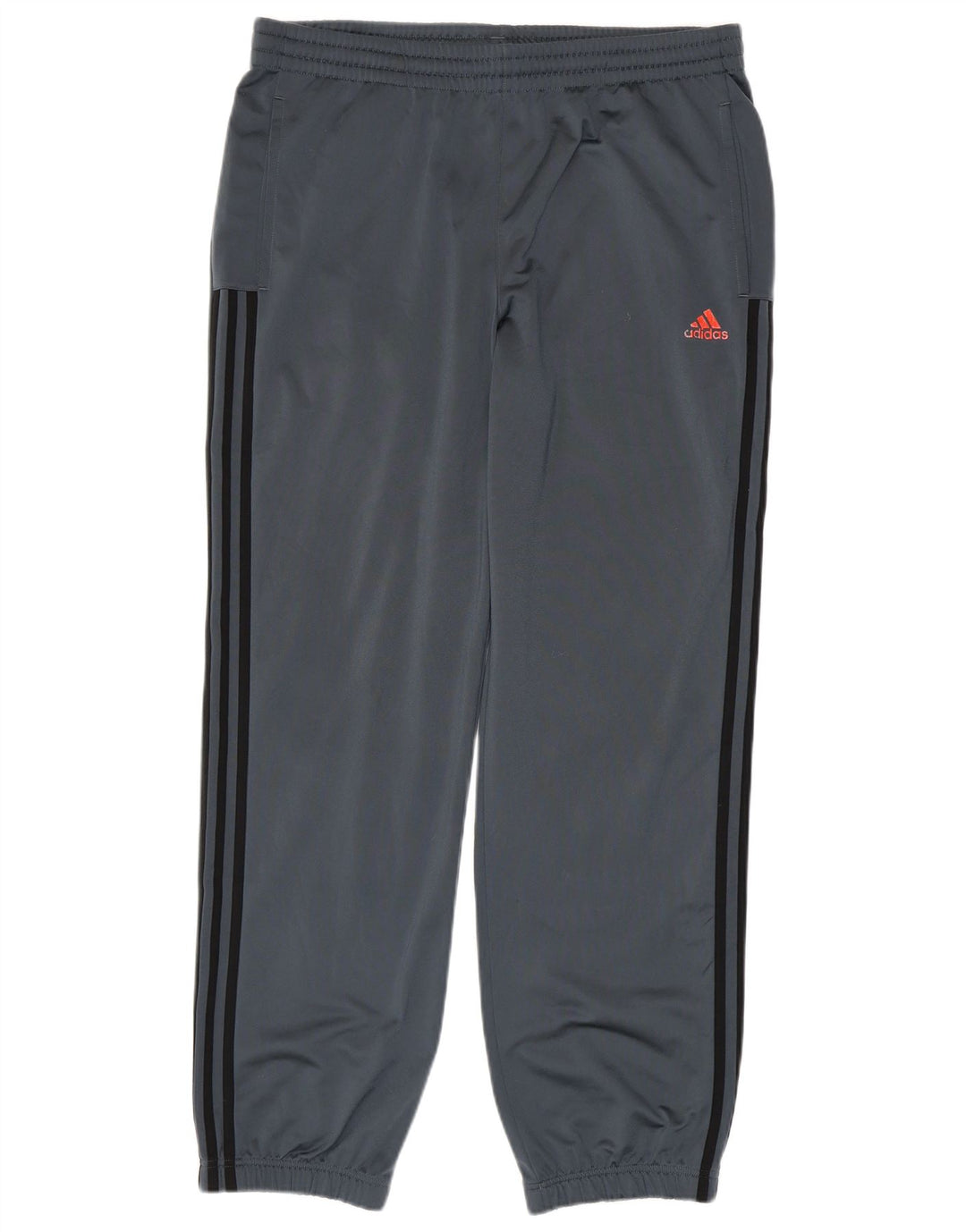 ADIDAS Calças de treino masculinas Joggers UK 44/46 Grande Cinza Poliéster
