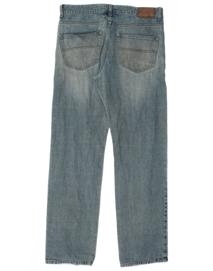 Gant Mens Straight Jeans W34 L34 Azul Algodão