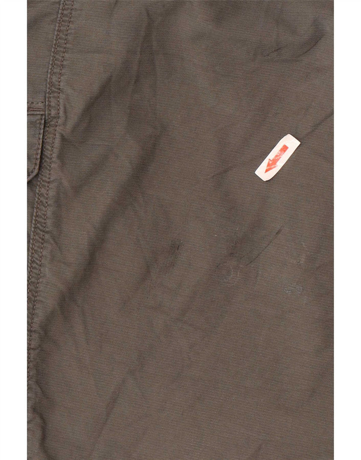Shorts cargo masculino Marks & Spencer W34 grande algodão cáqui