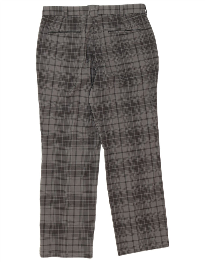Calça Nike Masculina Dri Fit Straight Chino W34 L31 Cinza Check Poliéster