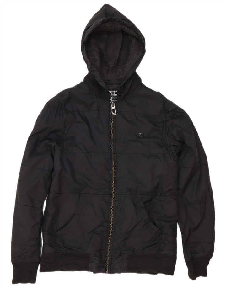 Jaqueta acolchoada com capuz masculina Billabong UK 40 poliéster preto grande