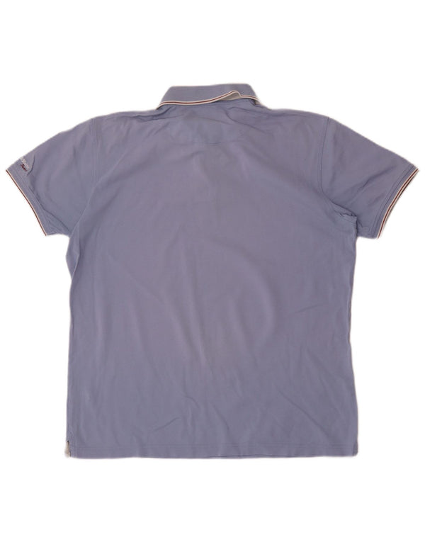 Camisa polo masculina Harmont & Blaine 2XL algodão azul