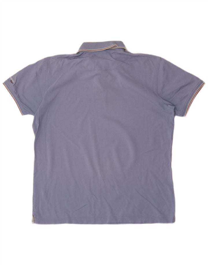 Camisa polo masculina Harmont & Blaine 2XL algodão azul
