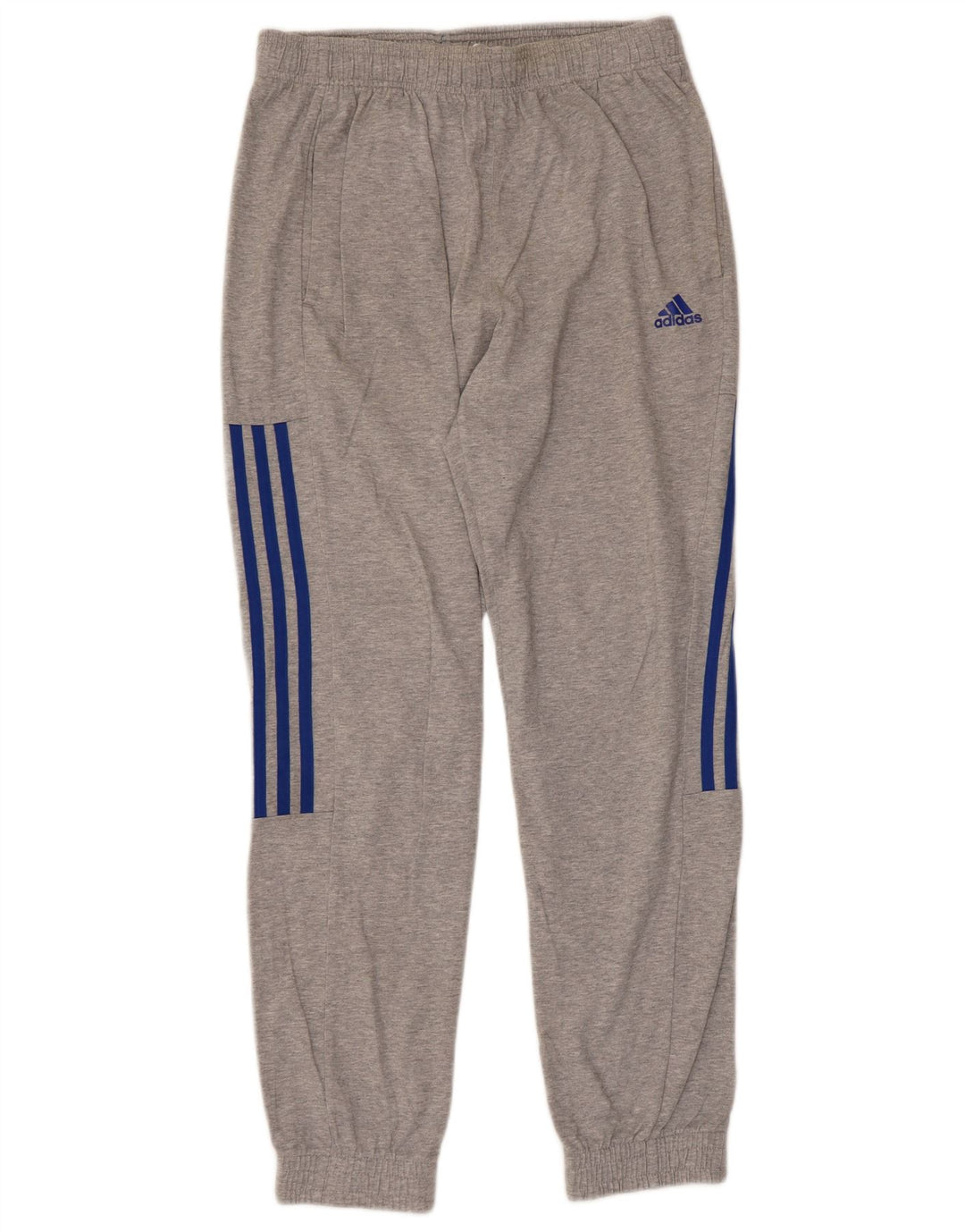 Calça de treino masculina Adidas Joggers cinza médio algodão
