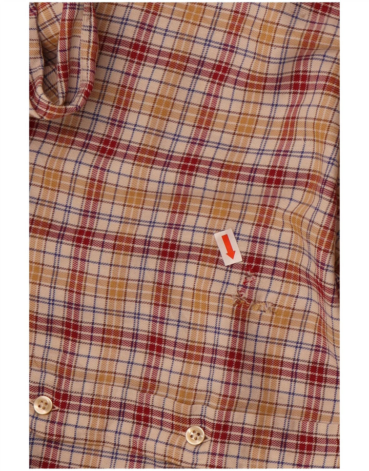 Camisa masculina de flanela Avirex média xadrez multicolorida