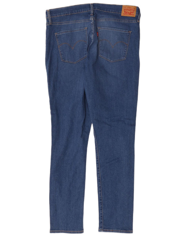 Calça Jeans Slim Feminina Levi's W32 L30 Azul Algodão