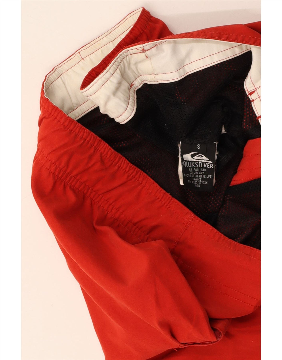 Shorts de natação masculino QUIKSILVER pequeno poliéster vermelho