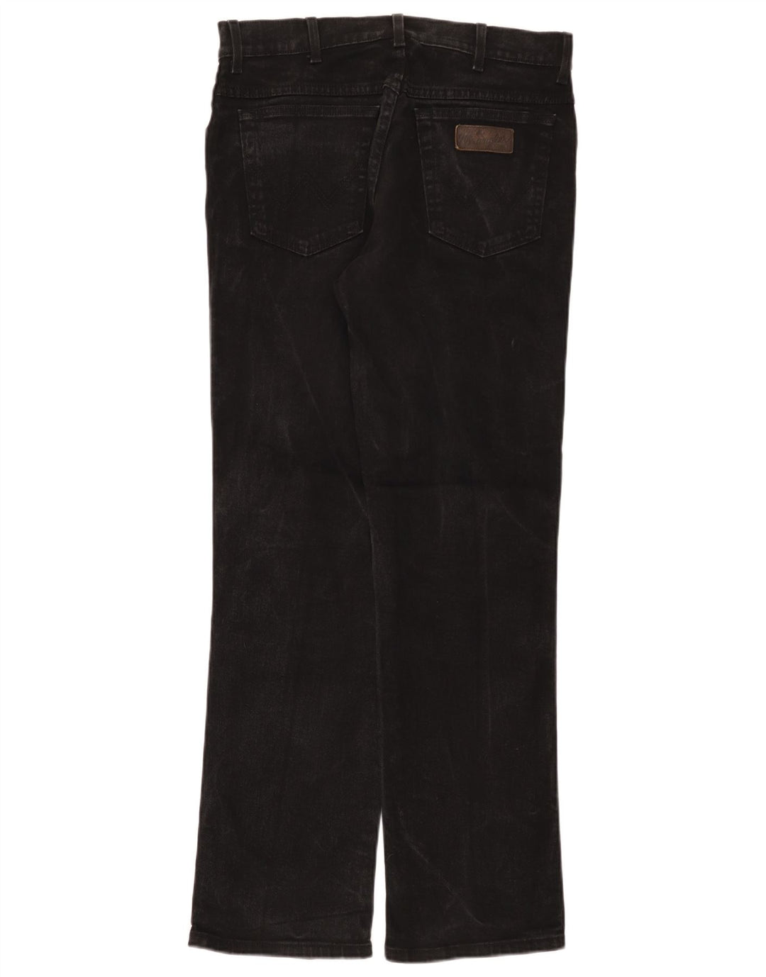 Wrangler Masculino Texas Stretch Straight Jeans W33 L32 Algodão Preto