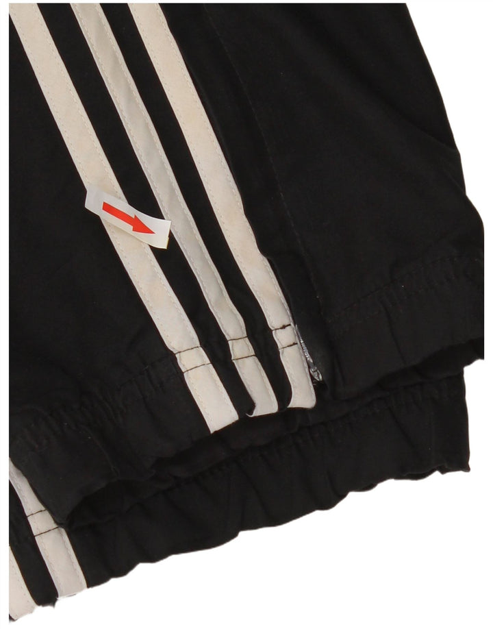 Calça de treino masculina Adidas Joggers médio preto colorblock poliéster